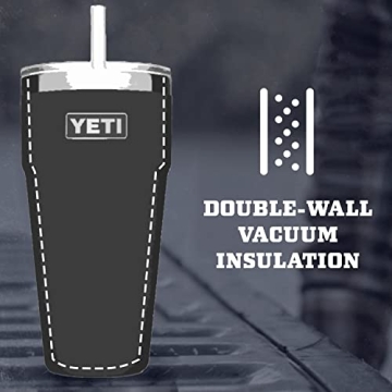 YETI Rambler 26 oz Insulated Cup with Straw Lid