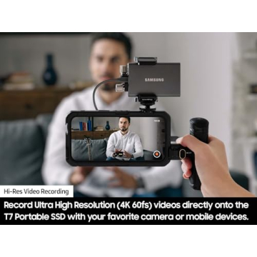 SAMSUNG T7 4TB Portable SSD – High-Speed Storage