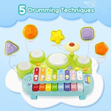 Ohuhu 5 in 1 Musical Instruments for Toddlers