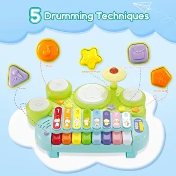 Ohuhu 5 in 1 Musical Instruments for Toddlers