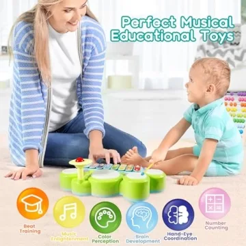 Ohuhu 5 in 1 Musical Instruments for Toddlers