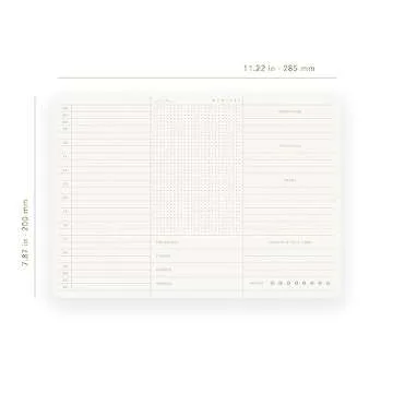 Pinesman Daily Planner Notepad - Elegant and Eco-Friendly