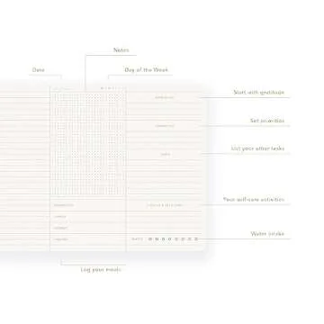 Pinesman Daily Planner Notepad - Elegant and Eco-Friendly