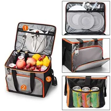 Versatile 45-Can Insulated Cooler Bag for Outdoor Adventures
