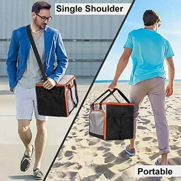 Versatile 45-Can Insulated Cooler Bag for Outdoor Adventures