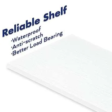 NUMENN 5 Tier Bookshelf, Tall Bookcase Shelf Storage Organizer, Modern Book Shelf for Bedroom, Living Room and Home Office, White