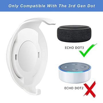 WIDEPLORE Echo Dot Wall Mount Holder for Smart Speakers