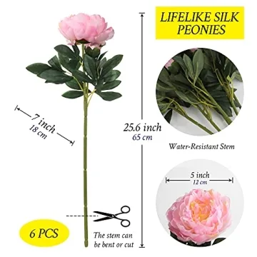 Grand Verde Peonies - Lifelike Artificial Flowers for Home Decor