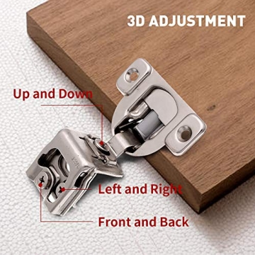 Soft Close Hinges for Cabinets - 10 Pack Upgrade