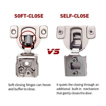 Soft Close Hinges for Cabinets - 10 Pack Upgrade