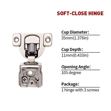 Soft Close Hinges for Cabinets - 10 Pack Upgrade