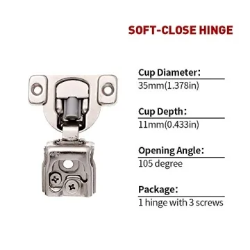 Soft Close Hinges for Cabinets - 10 Pack Upgrade