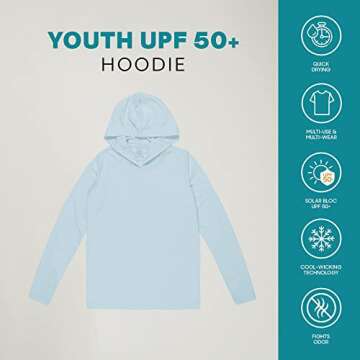 Vapor Apparel Youth UPF 50+ Outdoor Performance Hoody