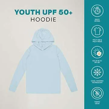 Vapor Apparel Youth UPF 50+ Outdoor Performance Hoody