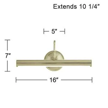 Brass Finish LED Picture Light by Possini Euro Design