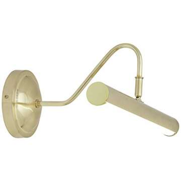 Brass Finish LED Picture Light by Possini Euro Design