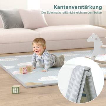 UANLAUO Foldable Baby Play Mat - Safe Fun & Travel Friendly