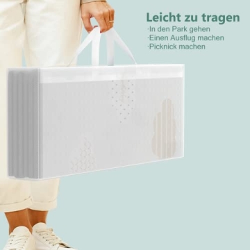 UANLAUO Foldable Baby Play Mat - Safe Fun & Travel Friendly