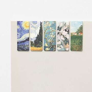 Monolike Magnetic Bookmarks Vincent Van Gogh, Set of 5