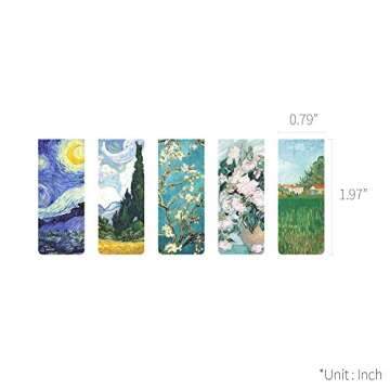 Monolike Magnetic Bookmarks Vincent Van Gogh, Set of 5