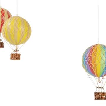 Authentic Models Hot Air Balloon Mobile  | Charming Nursery Decor for All