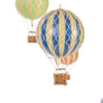 Authentic Models Hot Air Balloon Nursery Mobile Easy to Hang