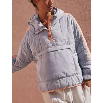 Stylish HangNiFang Oversized Quilted Puffer Jacket