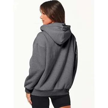 ANRABESS Women's Zip Up Hoodies - Stylish Fleece for Fall