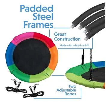 PlayVibe 40" Tree Swing - Outdoor Fun for Kids