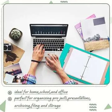 Durable 12 Sets Binder Dividers for School & Office