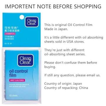 QQWEQ31 Oil Absorbing Blotting Sheets for Oily Skin