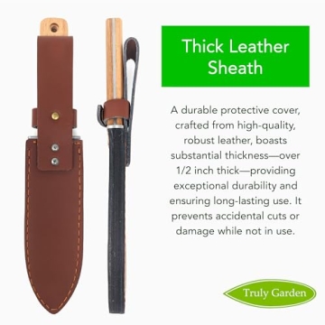 Best Hori Hori Garden Knife with Leather Sheath Gift Box