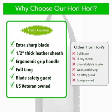 Best Hori Hori Garden Knife with Leather Sheath Gift Box