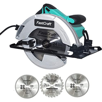 Powerful FastCraft Circular Saw with 3 Blades - Perfect for Every DIY Project