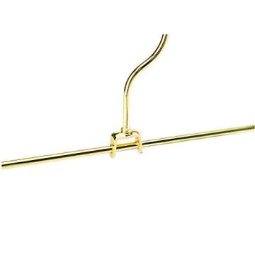 Jetdio Gold Heavy Duty Hangers with Adjustable Clips - 12 Pack
