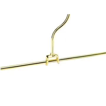 Jetdio Gold Heavy Duty Hangers with Adjustable Clips - 12 Pack
