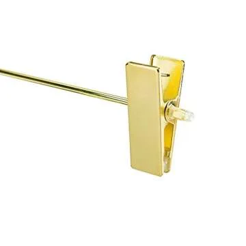 Jetdio Gold Heavy Duty Hangers with Adjustable Clips - 12 Pack