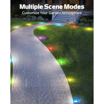 Aloihoy Outdoor Ground Lights - 33ft RGB Patio Decor