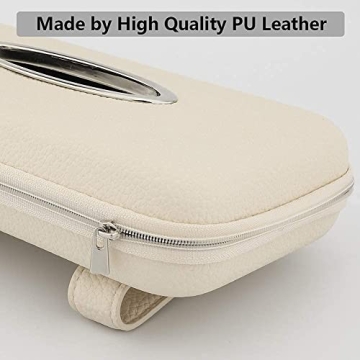 Stylish Car Visor Tissue Holder with Zipper Closure