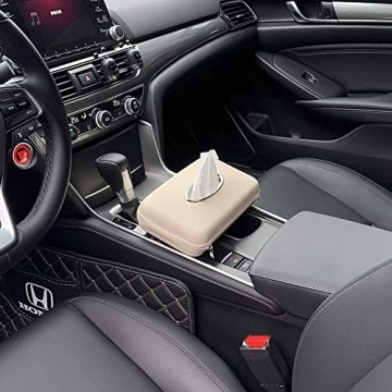Stylish Car Visor Tissue Holder with Zipper Closure