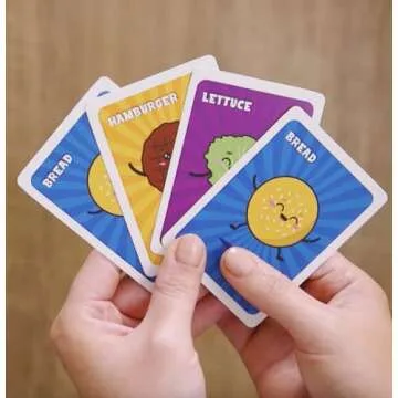 Slapburger Card Game - Fast-Paced Kids and Family Games for Ages 4 and Up - Fun Card Game for Birthdays, Classroom, Camping, Game Night & Friends - Easy to Play, 2 to 6 Players, 15 Minutes Playtime