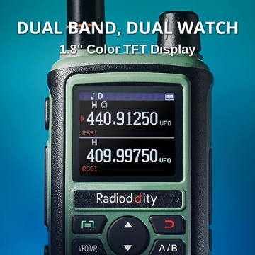 Radioddity GC-5 Dual Band Radio with Color LCD Display