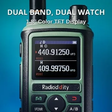 Radioddity GC-5 Dual Band Radio with Color LCD Display