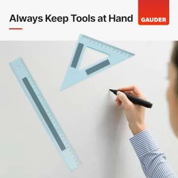 GAUDER Magnetic Tape Self Adhesive (0.6 Inch x 10 Feet) | Magnetic Strips with Adhesive Backing | Magnet Roll