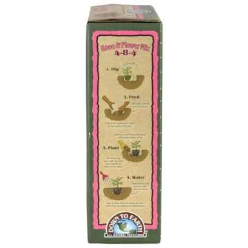 Down To Earth All Natural Fertilizers Organic Rose & Flower Mix 4-8-4, 5 lb