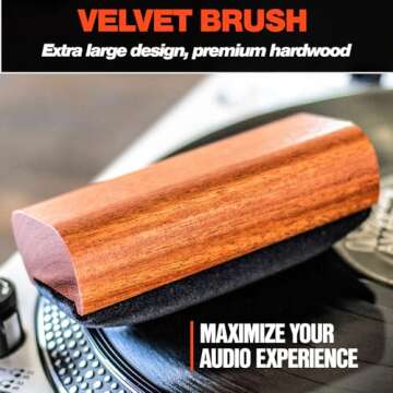 Vinyl Buddy Ultimate Vinyl Record Cleaning Kit | Includes: Record Cleaner, Velvet Brush, Microfiber Brush, Stylus Brush & Storage Pouch - Restore & Revive Your LPs