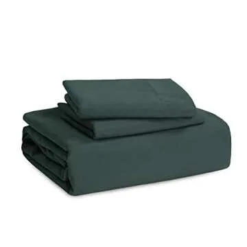 Bedsure Forest Green Duvet Cover Full Size - 3 Pieces Prewashed Extra Soft Bedding Set, Includes 1 Duvet Cover 80x90 Inches with Zipper Closure & 2 Pillow Shams, Comforter Not Included