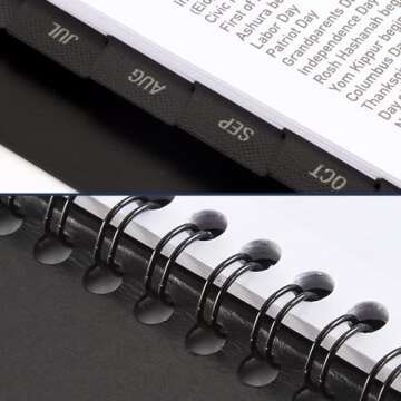 AT-A-GLANCE Planner 2024-2025 Academic, Daily Appointment Book, 5" x 8", Small, Flexible Cover, Quarter-Hourly, Black (7080705)