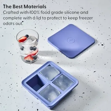 W&P Silicone Extra Large Ice Cube Tray with Lid