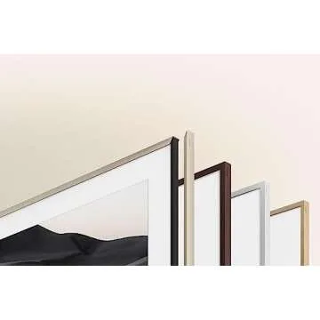 Samsung 65" The Frame Custom Bezel Modern Teak Style